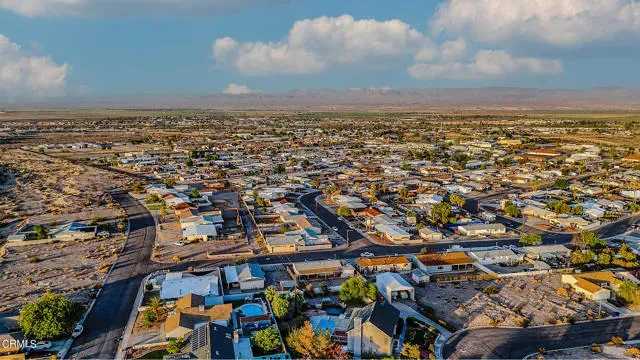 an aerial view of a city