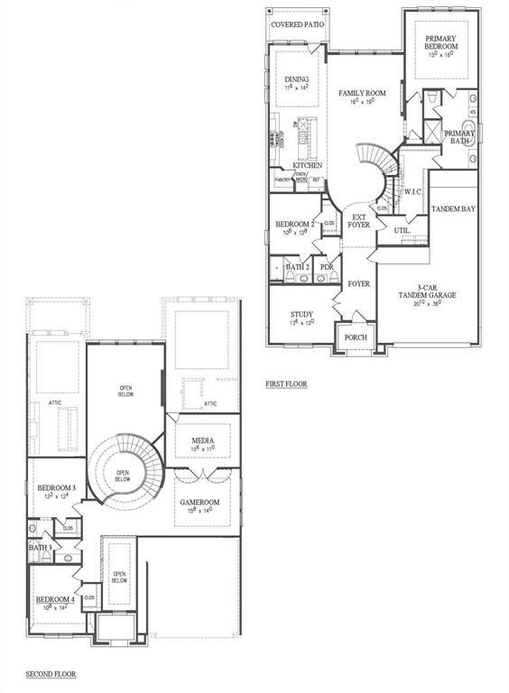 548 River Overlook Road Georgetown, TX 78628 - Photo 25 of 30 Visualize the multi-level layout of this home, highlighting the first-floor living areas and upper-level private spaces.