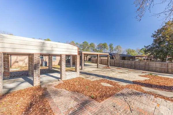 a view of a house with a patio