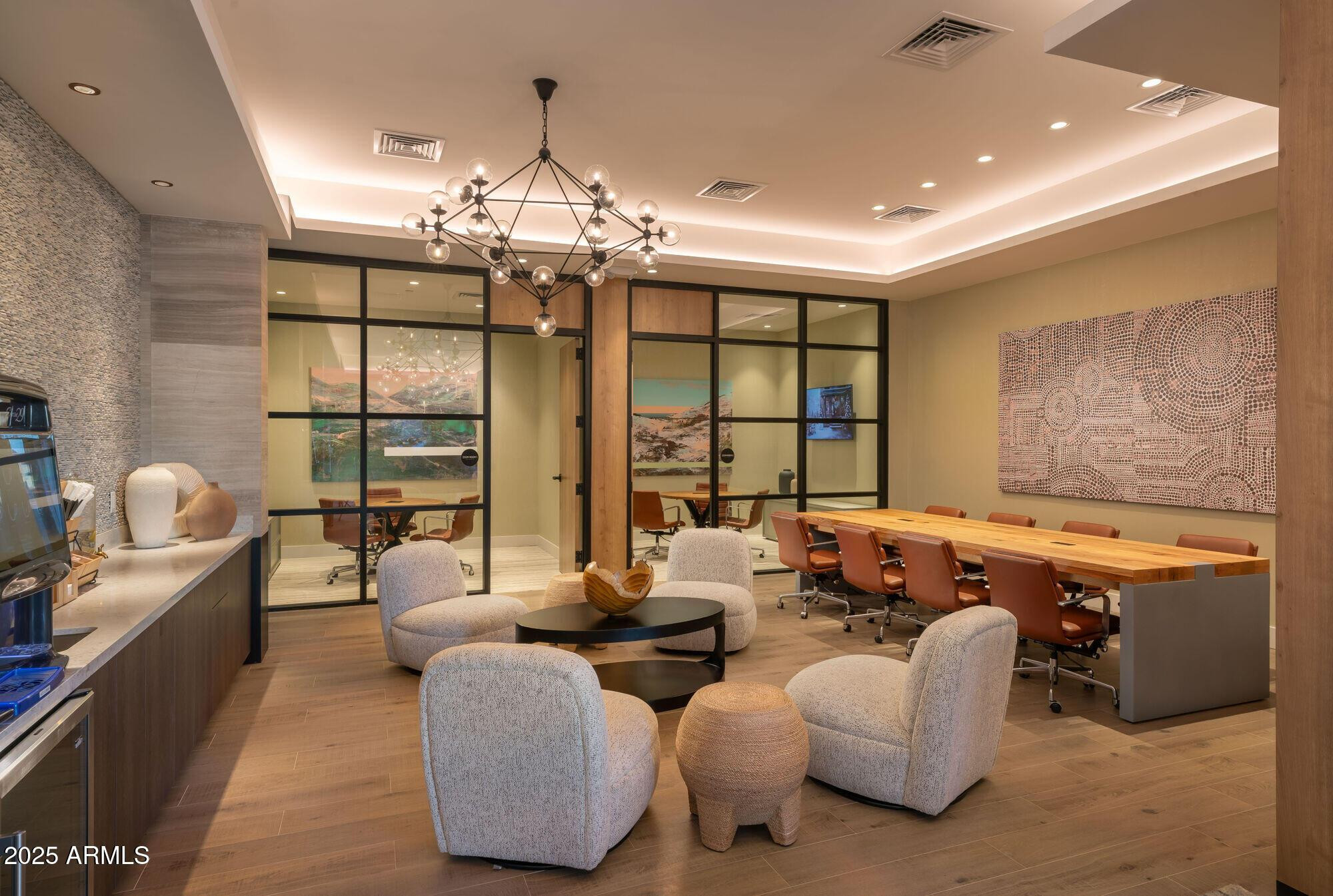 2375 West Frye Road, Unit 1 Chandler, AZ 85224 - Photo 13 of 18 a living room with furniture and a chandelier