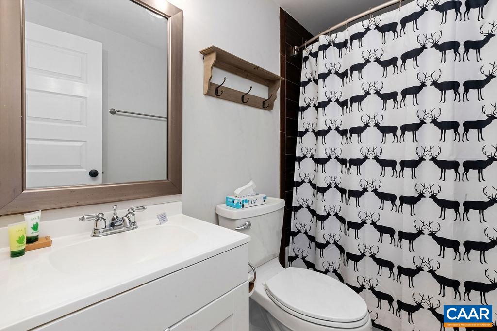 105 Eagles Court Wintergreen, VA 22967 - Photo 21 of 47 a bathroom with a sink toilet and shower
