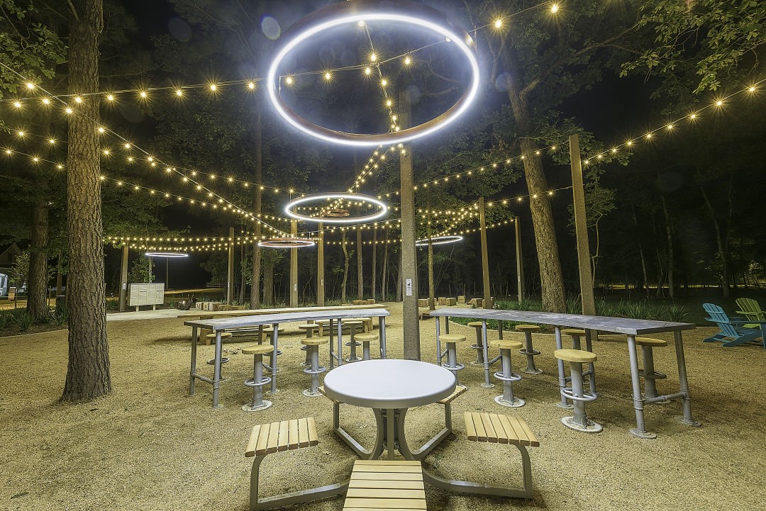 227 Biltmore Loop Montgomery, TX 77316 - Photo 25 of 25 a patio with a yard a table and chairs