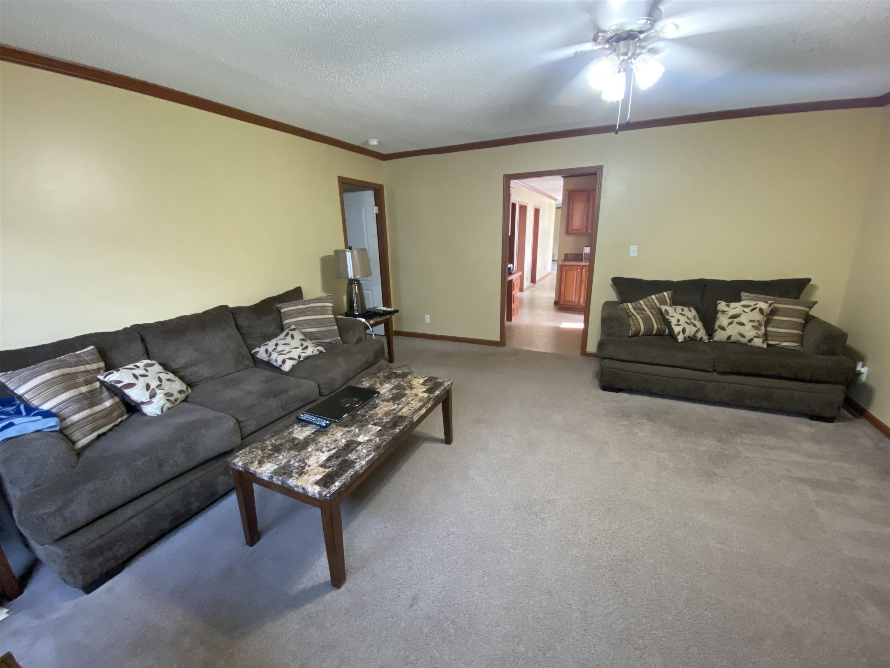 115 Bridgers Road Kenly, NC 27542 - Photo 26 of 30 a living room with furniture and a flat screen tv