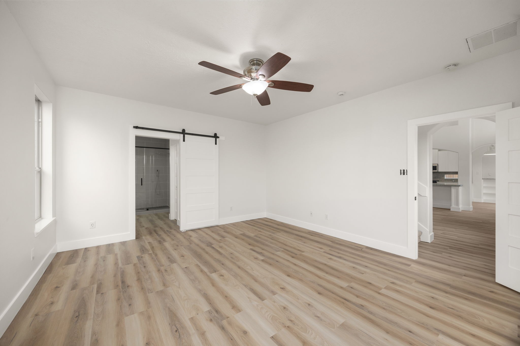 20923 Bayeux Lane Spring, TX 77388 - Photo 36 of 50 a view of empty room with wooden floor and fan