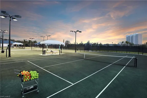 a view of a tennis court