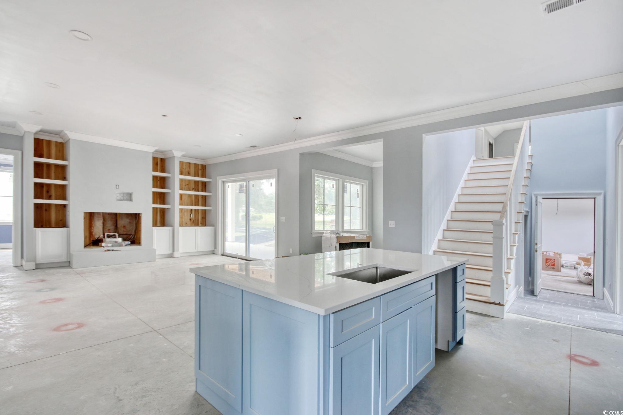 105 Michau Road Georgetown, SC 29440 - Photo 11 of 32 Kitchen with concrete flooring, a kitchen island,