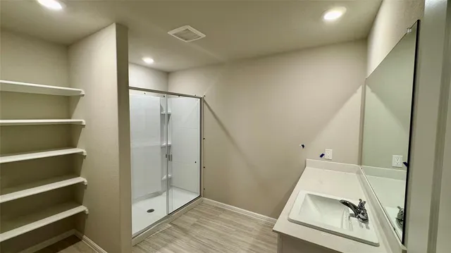 a view of empty room