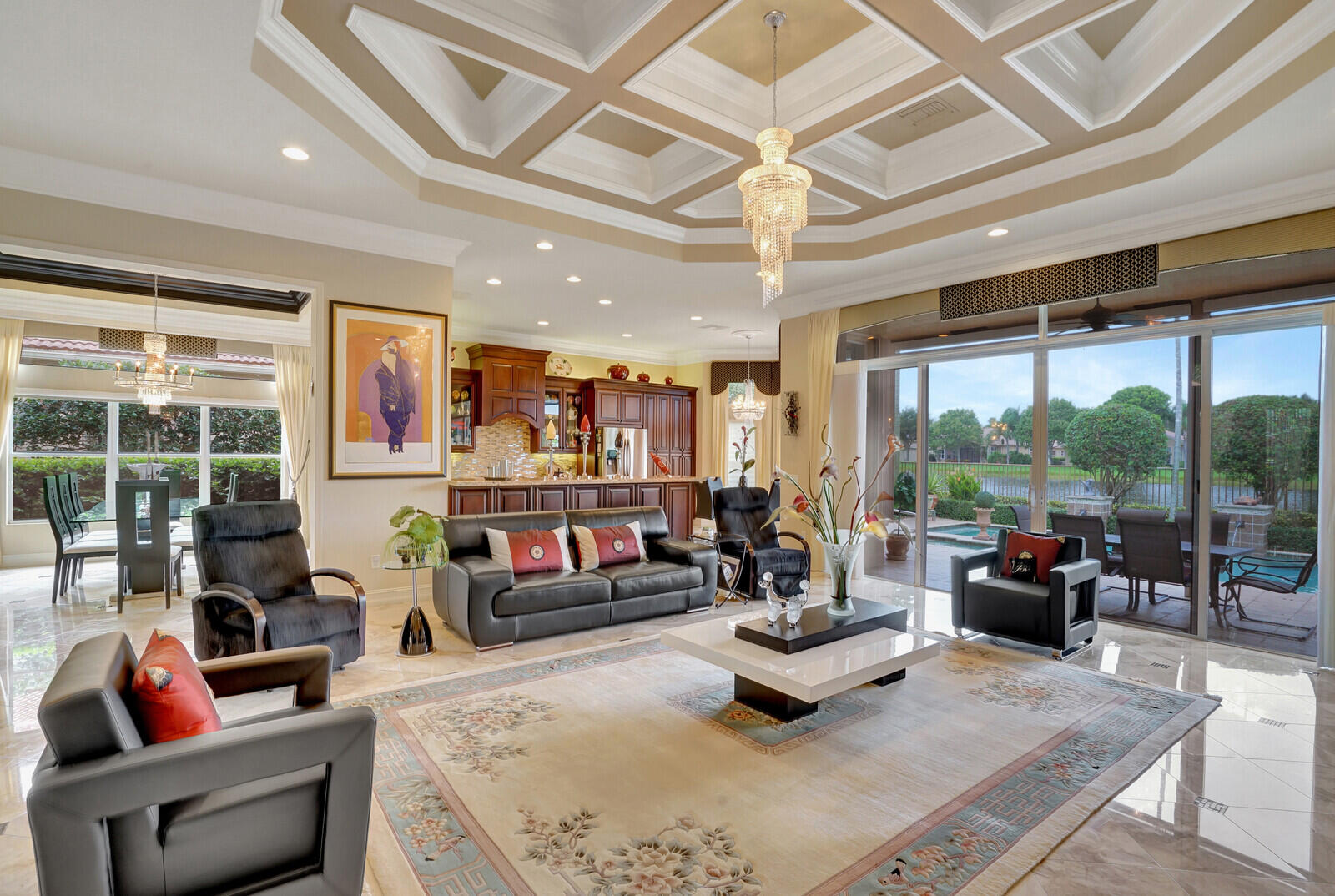 7016 Corning Circle Boynton Beach, FL 33437 - Photo 12 of 66 view towards kitchen
