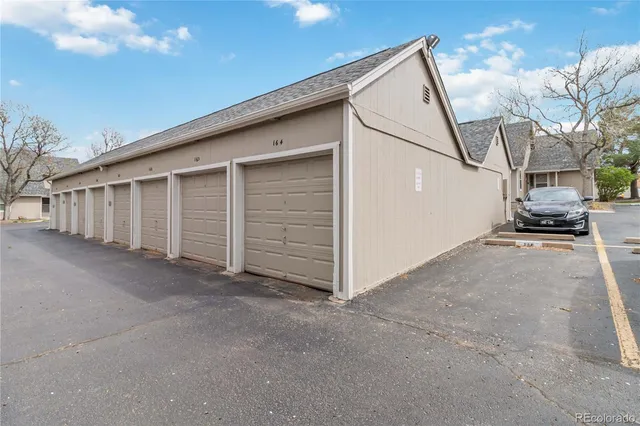 a view of a house with garage