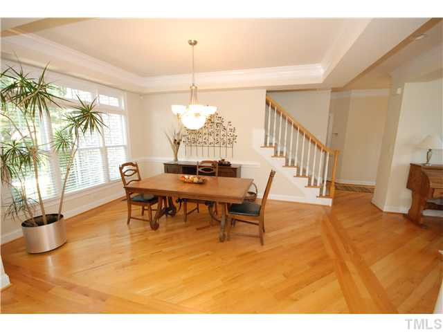 Huge Dining Room with tons of light, hardwood floors, trey ceiling and open! Dining Room