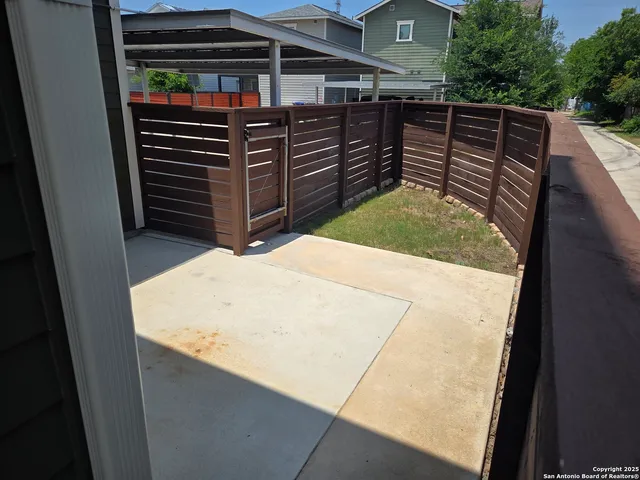 a view of outdoor space and deck
