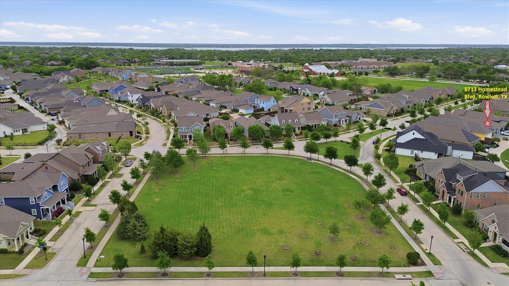 8713 Homestead Boulevard Rowlett, TX 75089 - Photo 24 of 28 an aerial view of a garden with houses
