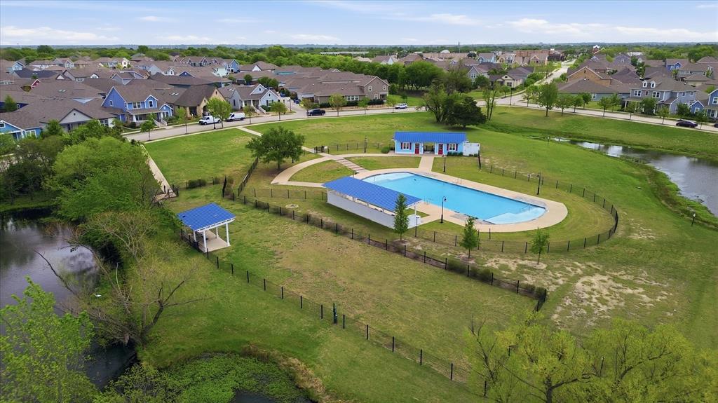8713 Homestead Boulevard Rowlett, TX 75089 - Photo 26 of 28 an aerial view of a house with a yard lake view