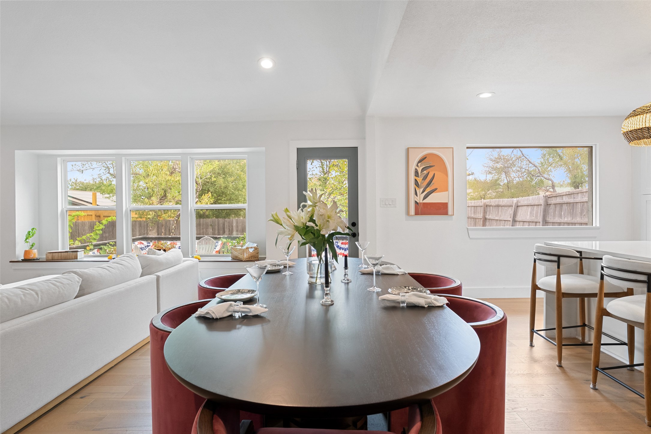 3808 Leafield Drive Austin, TX 78749 - Photo 11 of 31 a view of a dining room with furniture window and outside view