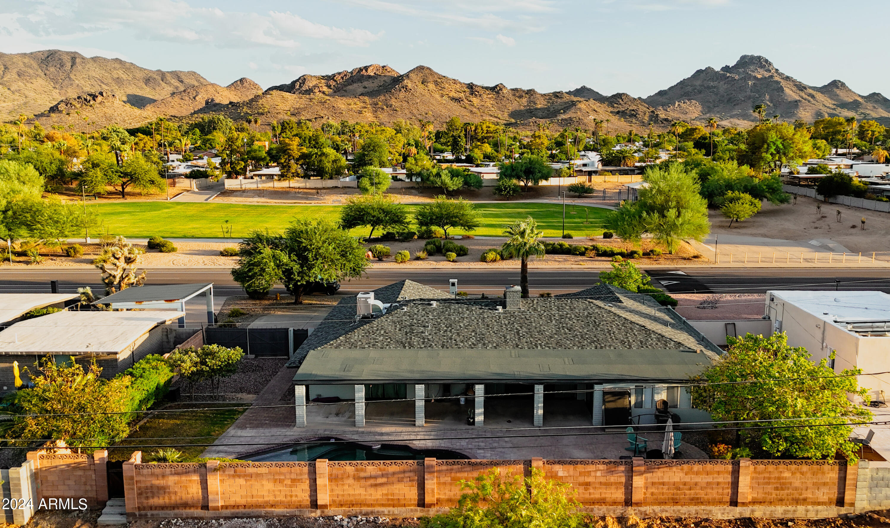 3336 East Mountain View Road Phoenix, AZ 85028 - Photo 44 of 44 Rear View w- Mountains