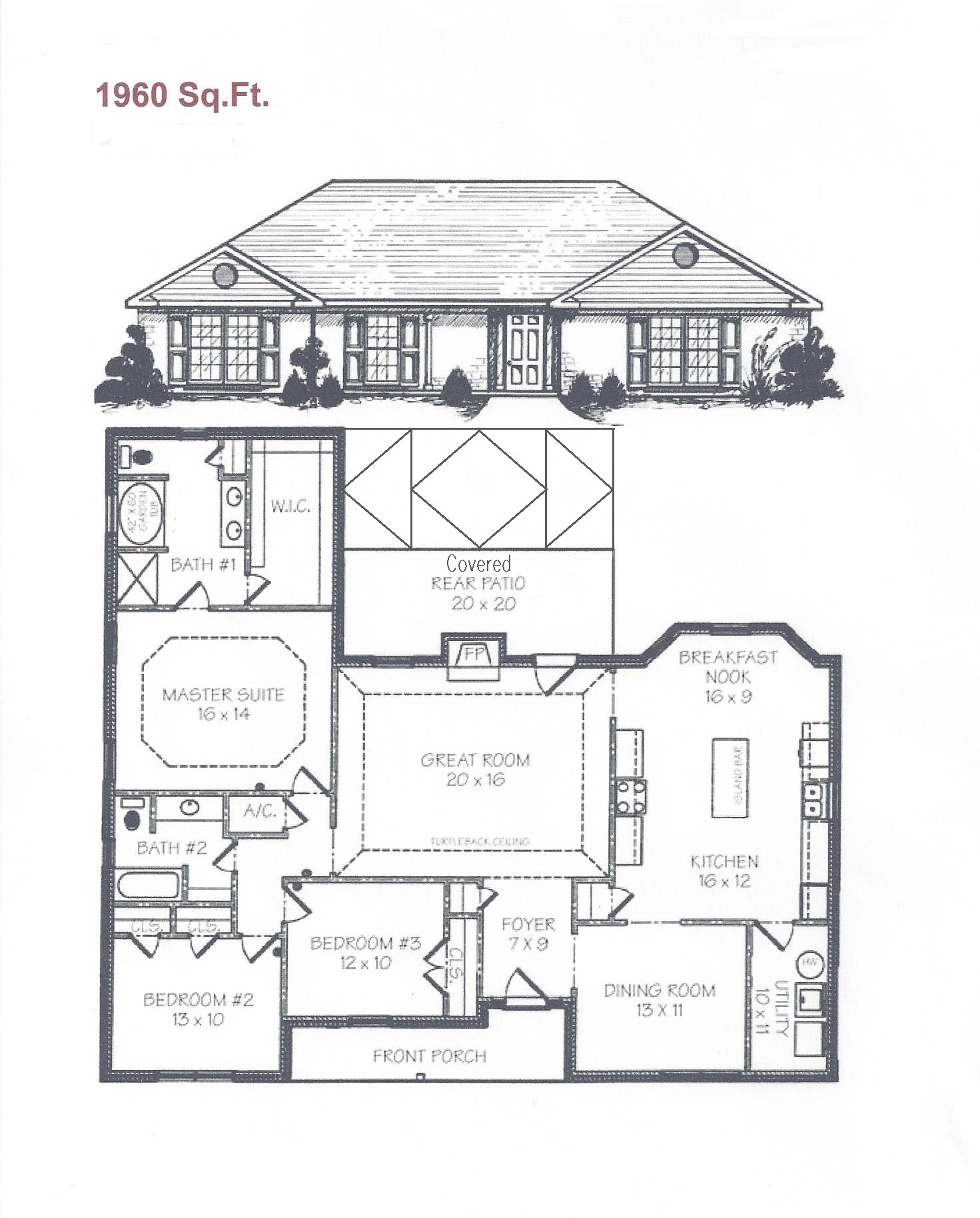 20610 Keller Road Foley, AL 36535 - Photo 25 of 25 Floor plan