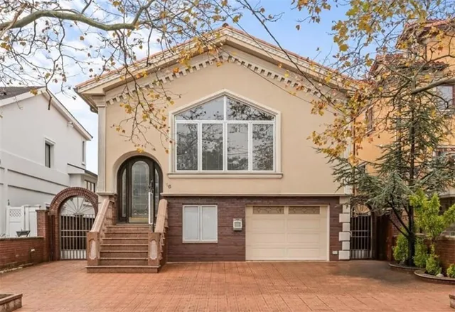 a front view of a house