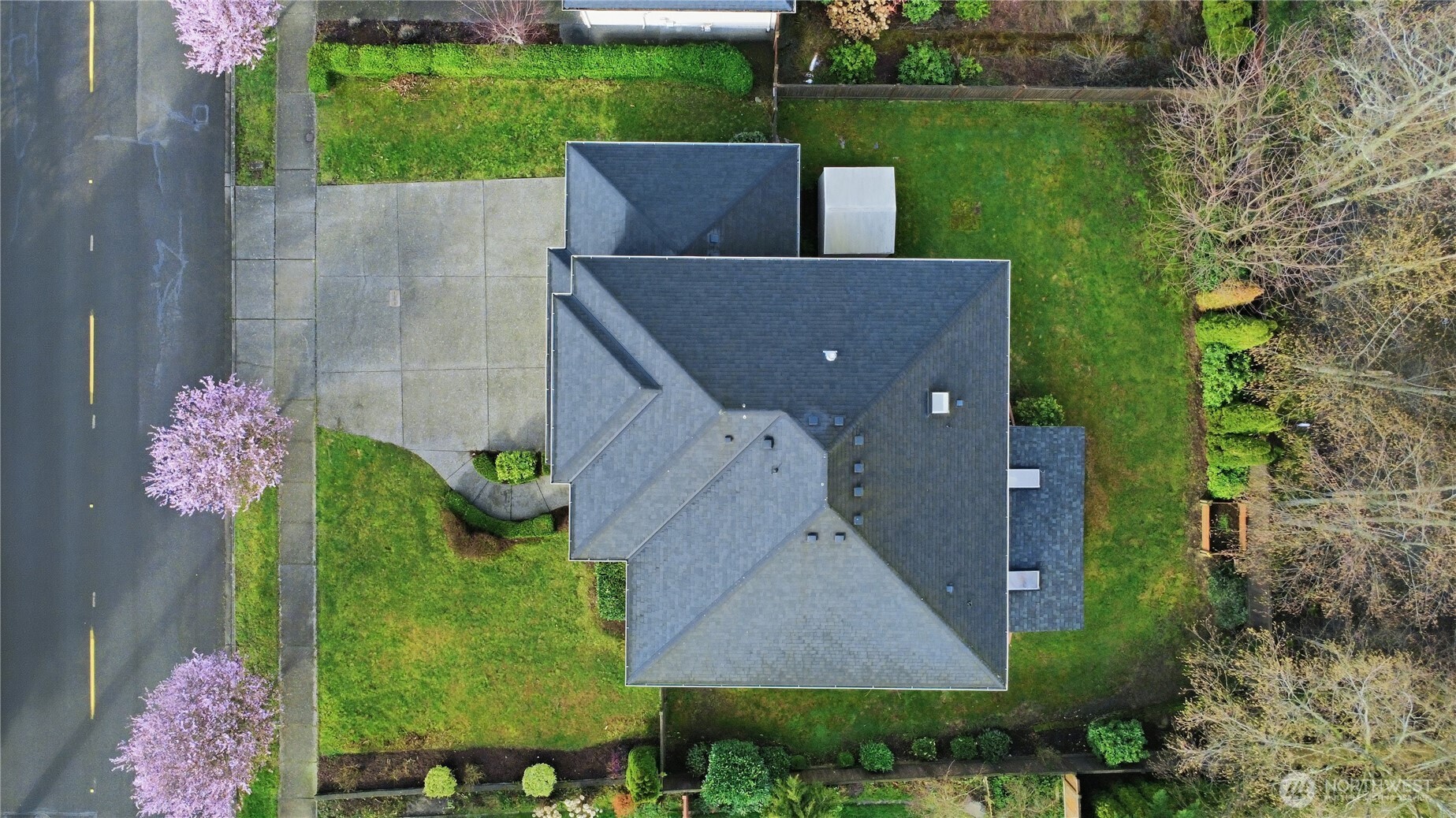 1611 242nd Street Southeast Bothell, WA 98021 - Photo 36 of 39 an aerial view of a house with garden space and street view