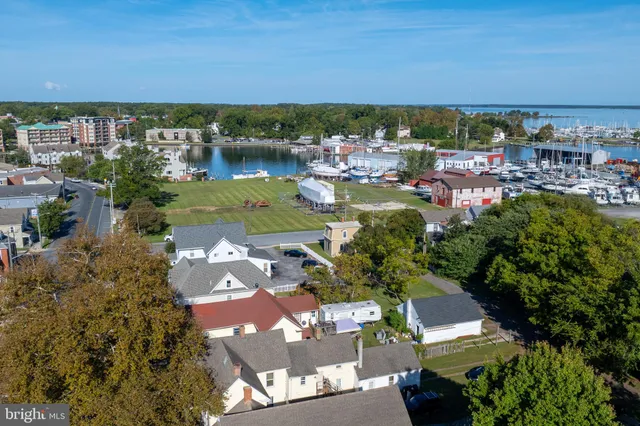 an aerial view of multiple house
