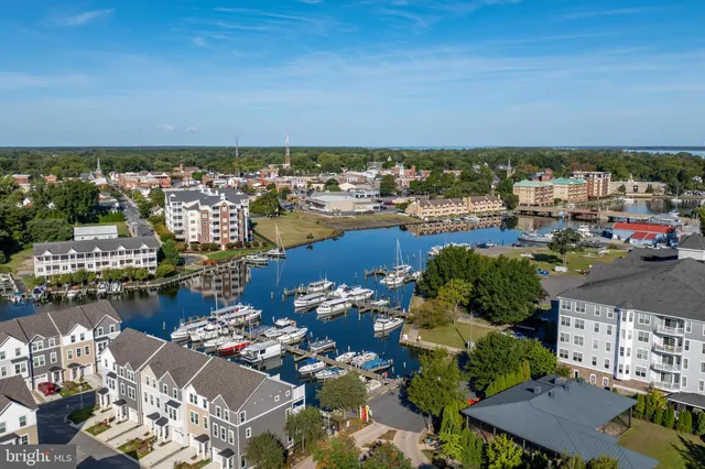 an aerial view of a city