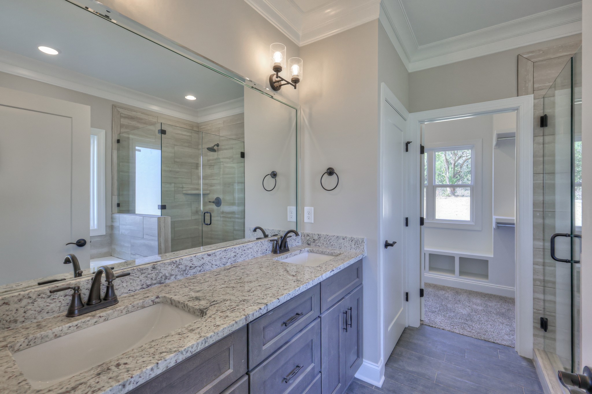1875 Templow Road Bethpage, TN 37022 - Photo 10 of 49 a bathroom with a granite countertop sink and a mirror