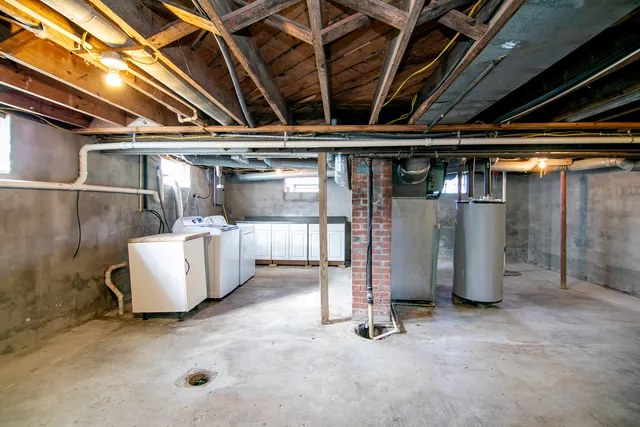 a view of a storage room