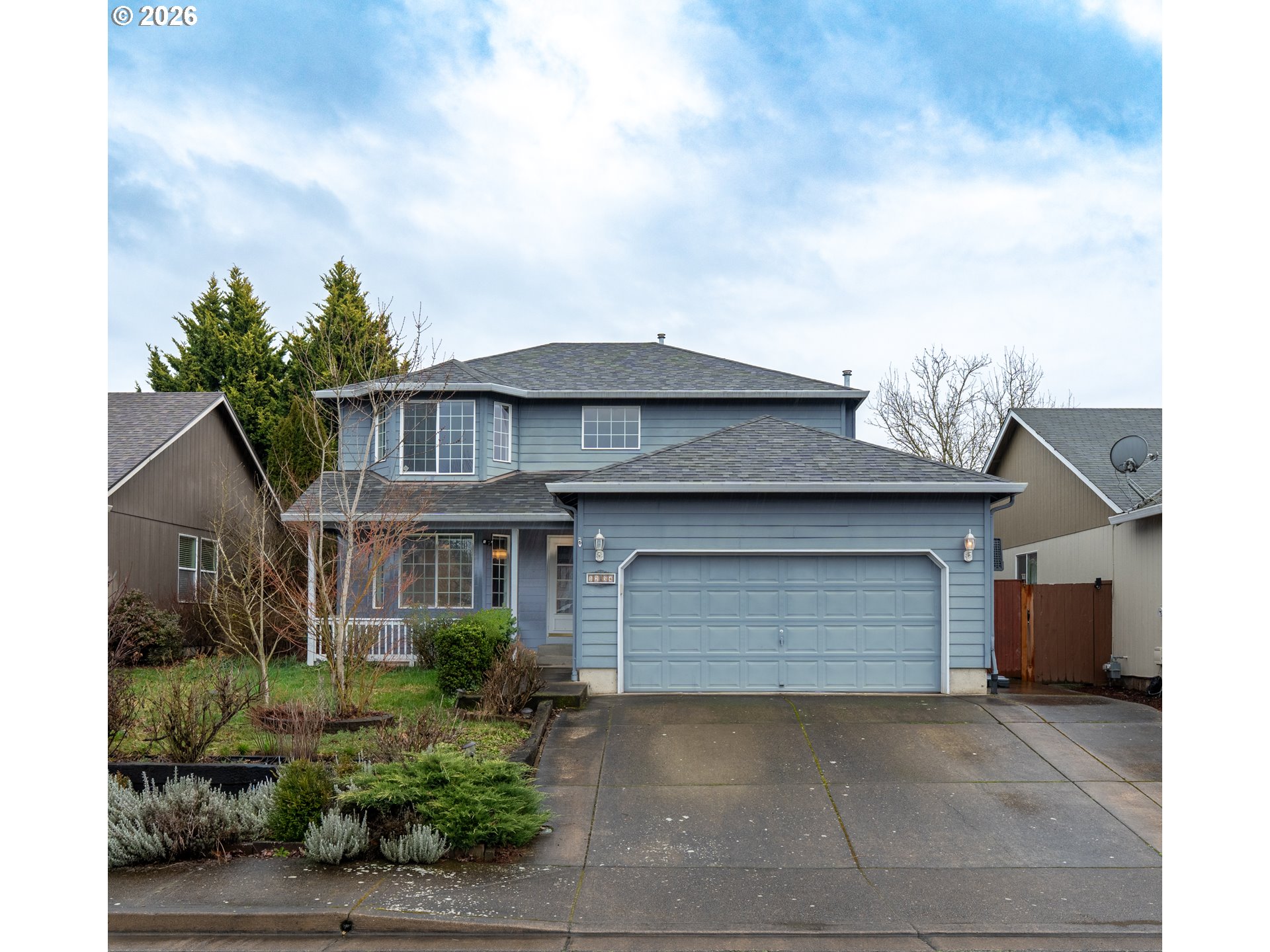 1254 Crystal Lane Lafayette, OR 97127 - Photo 30 of 34 a front view of a house with a yard and garage