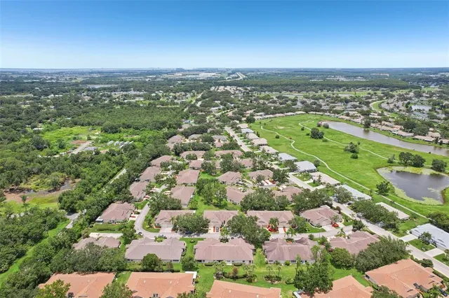 an aerial view of a city