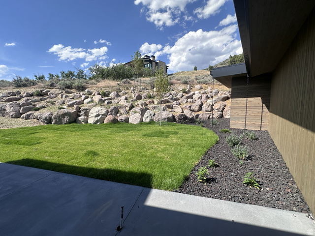 1918 Chimney Rock Road Heber City, UT 84032 - Photo 13 of 74 Expansive concrete patio opening to a manicured lawn