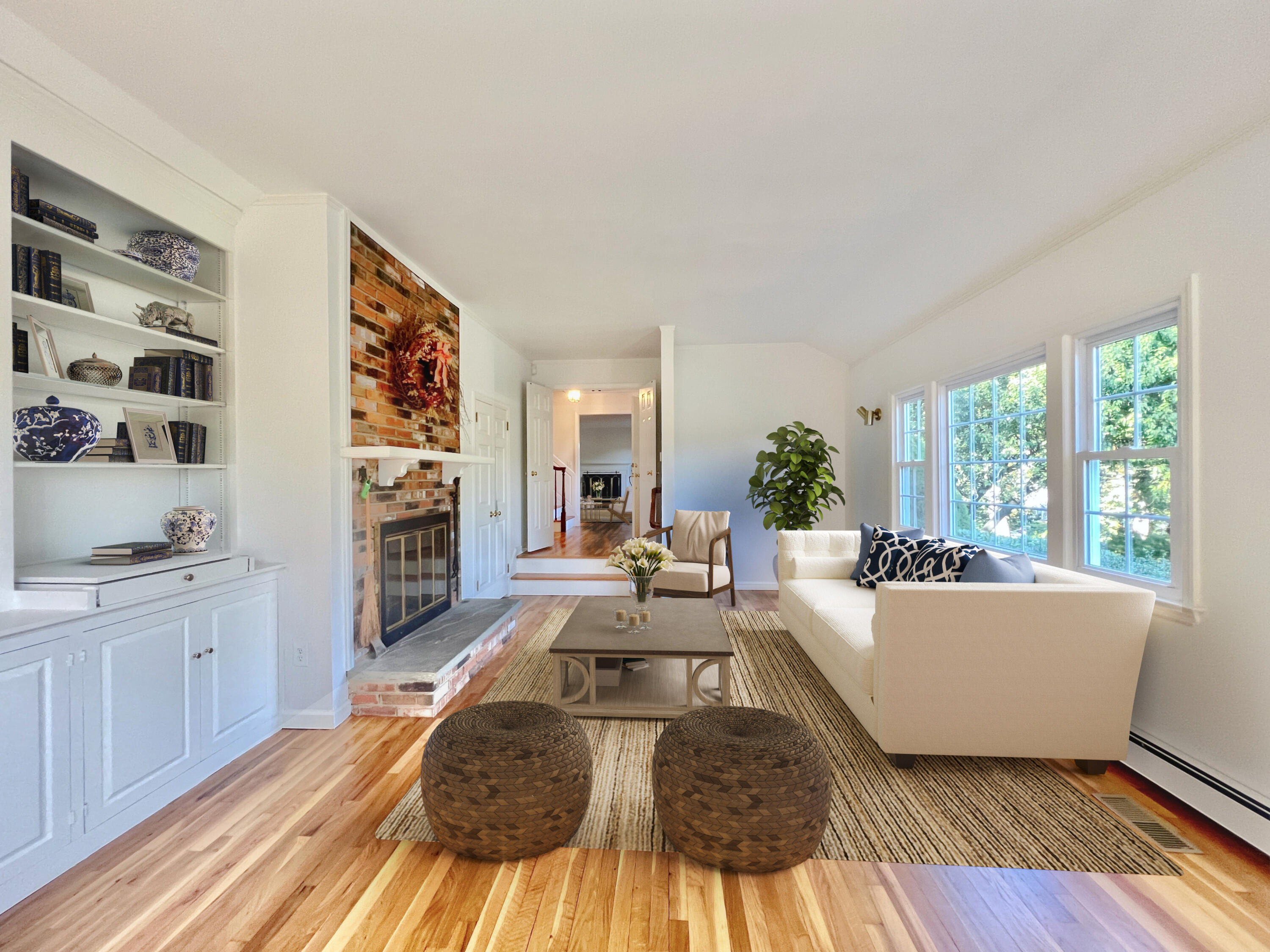 21 Chasmars Pond Road Darien, CT 06820 - Photo 8 of 30 a living room with furniture and a rug