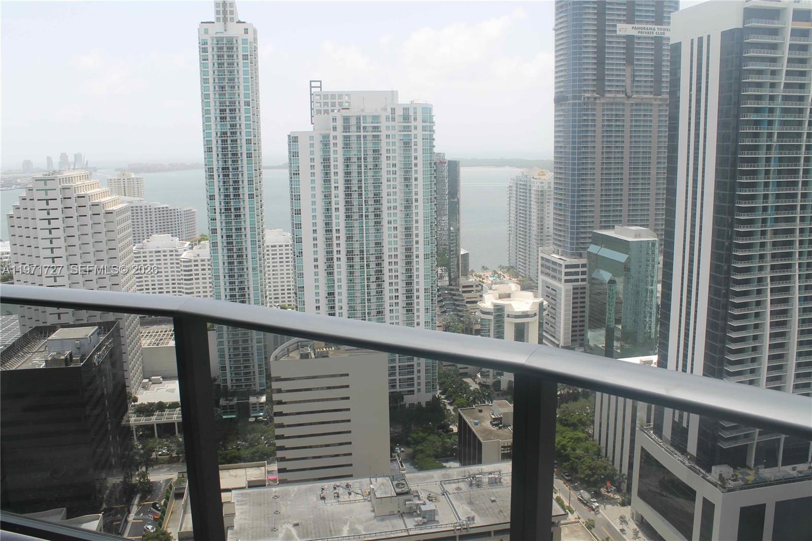 45 Southwest 9th Street, Unit 3703 Miami, FL 33130 - Photo 47 of 73 a city view from the balcony