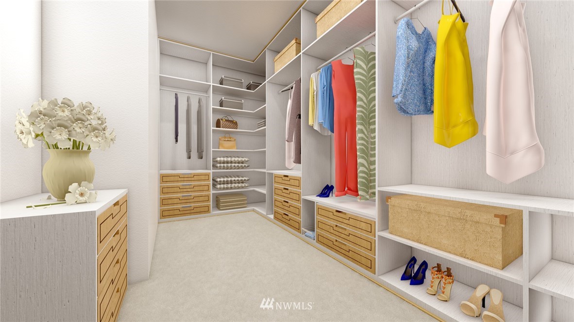 23706 84th Avenue West Edmonds, WA 98026 - Photo 10 of 13 a view of walk in closet with clothes and shoes