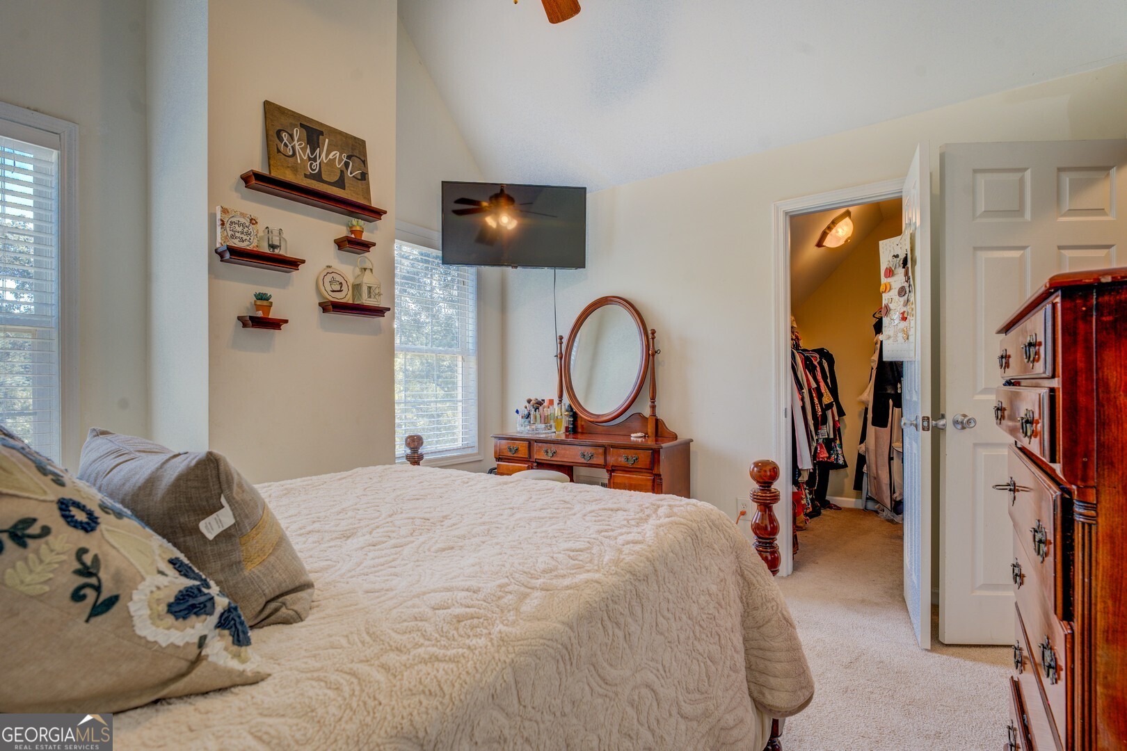 734 Raven Road Monticello, GA 31064 - Photo 55 of 81 a bed room with a bed and a flat screen tv