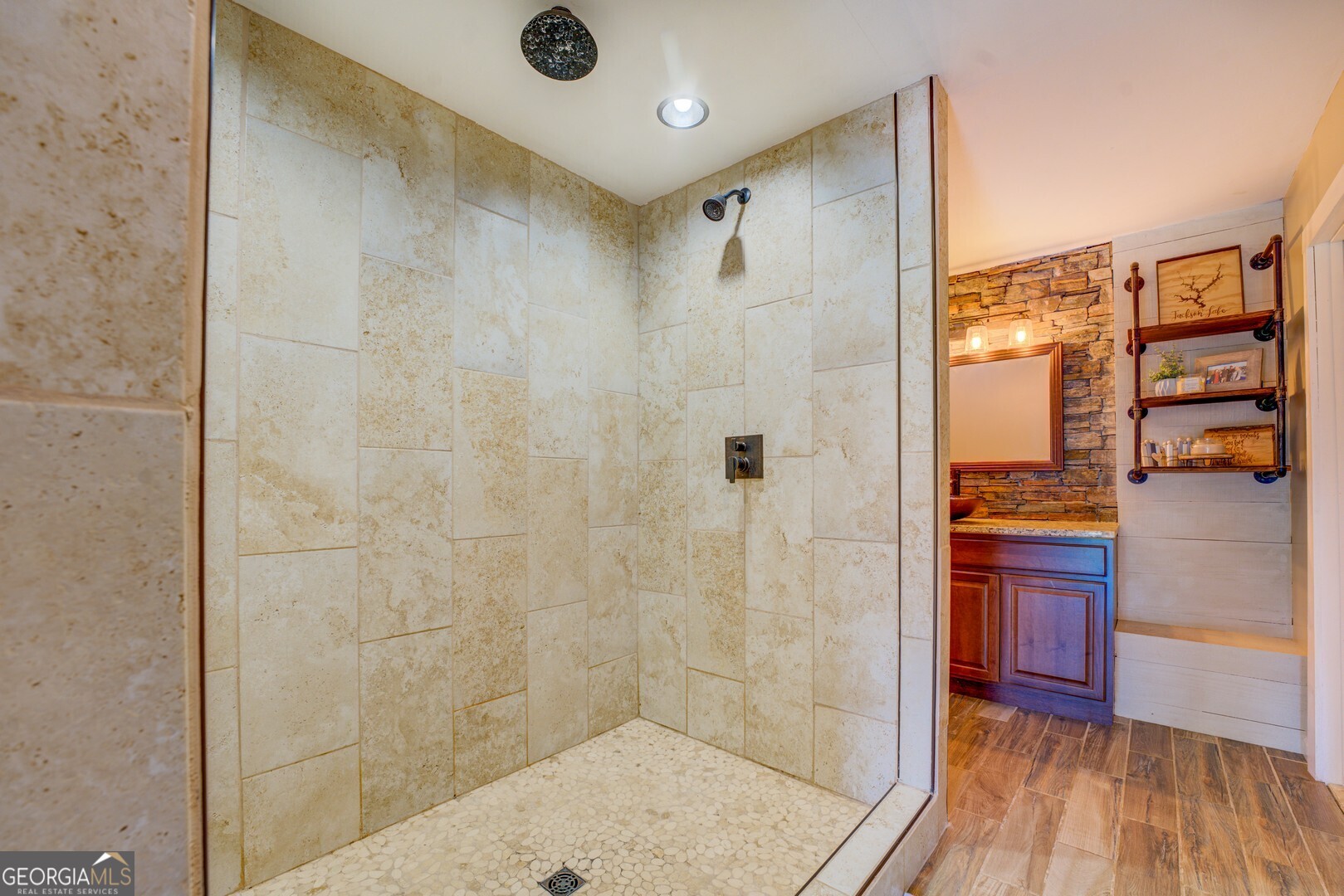 734 Raven Road Monticello, GA 31064 - Photo 75 of 81 a bathroom with a shower and a sink