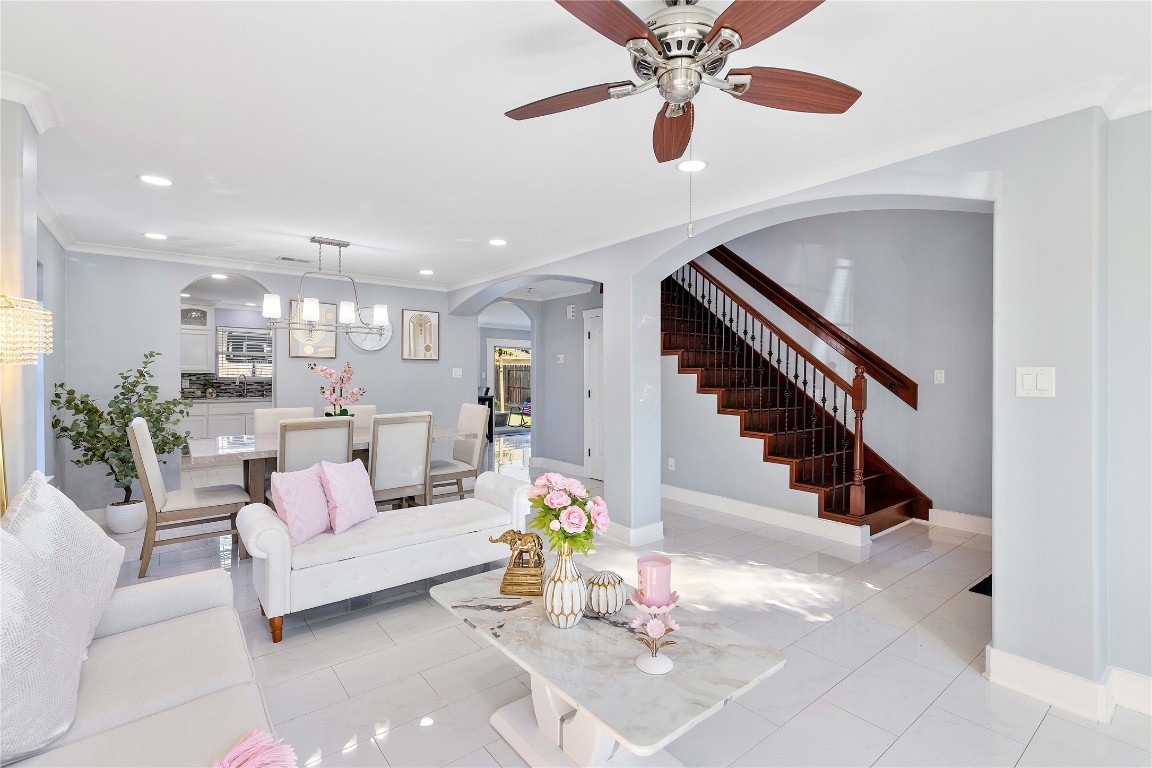 405 Mystic Trail Loop Houston, TX 77339 - Photo 4 of 44 a living room with furniture and wooden floor