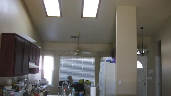a room with musical instruments