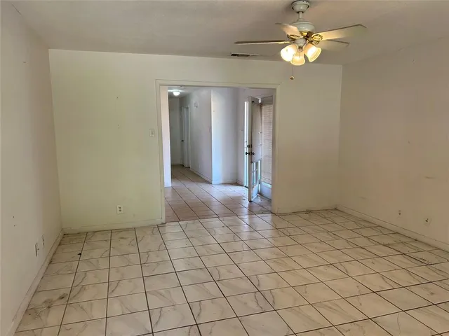 a view of an empty room