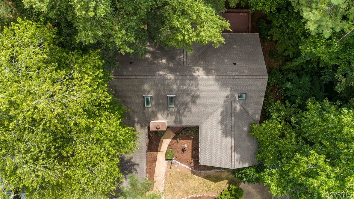 14307 Spring Gate Road Midlothian, VA 23112 - Photo 38 of 39 an aerial view of residential house with outdoor space and trees all around