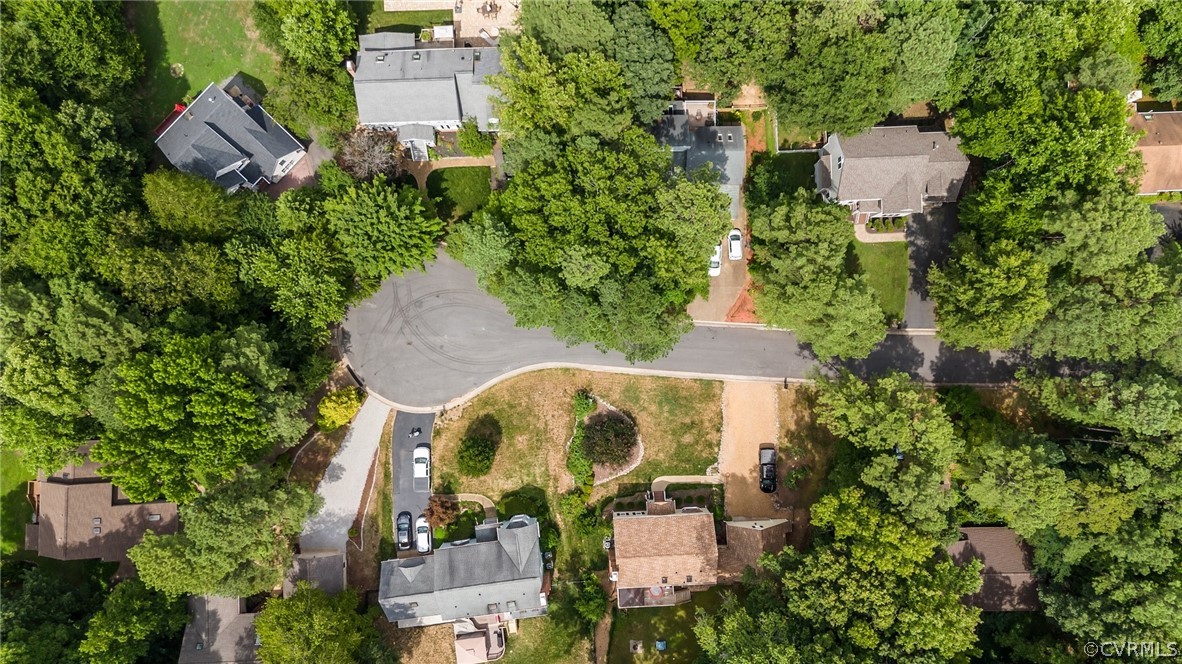 14307 Spring Gate Road Midlothian, VA 23112 - Photo 39 of 39 an aerial view of a house with a yard and trees