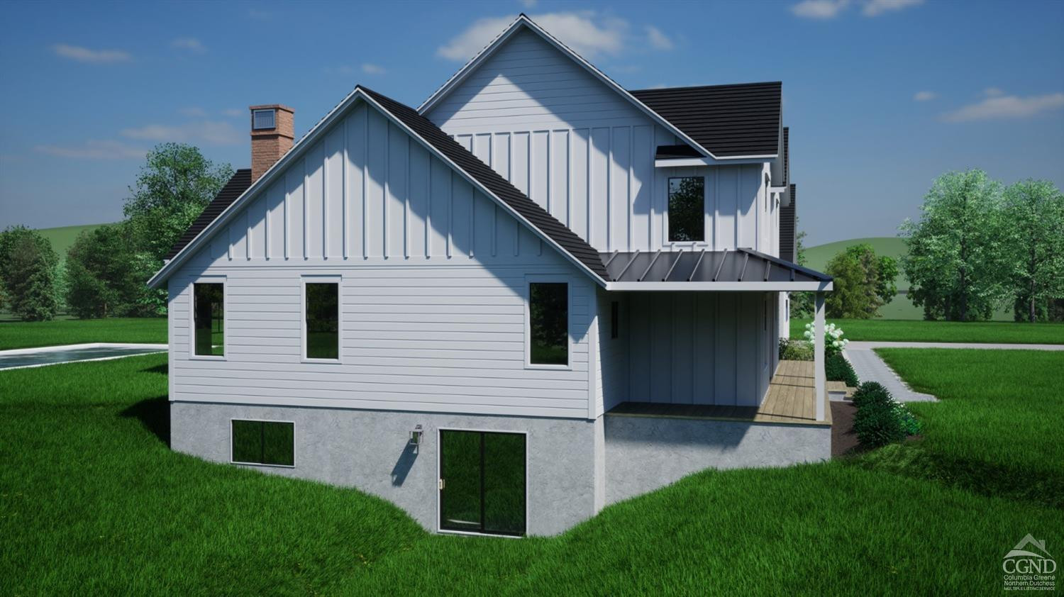 49 Snyder Pond Road Copake, NY 12516 - Photo 7 of 25 a front view of a house with a garden and yard