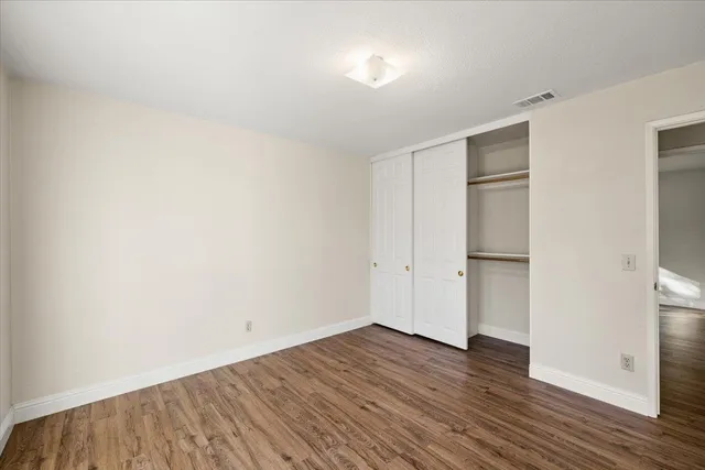wooden floor in an empty room