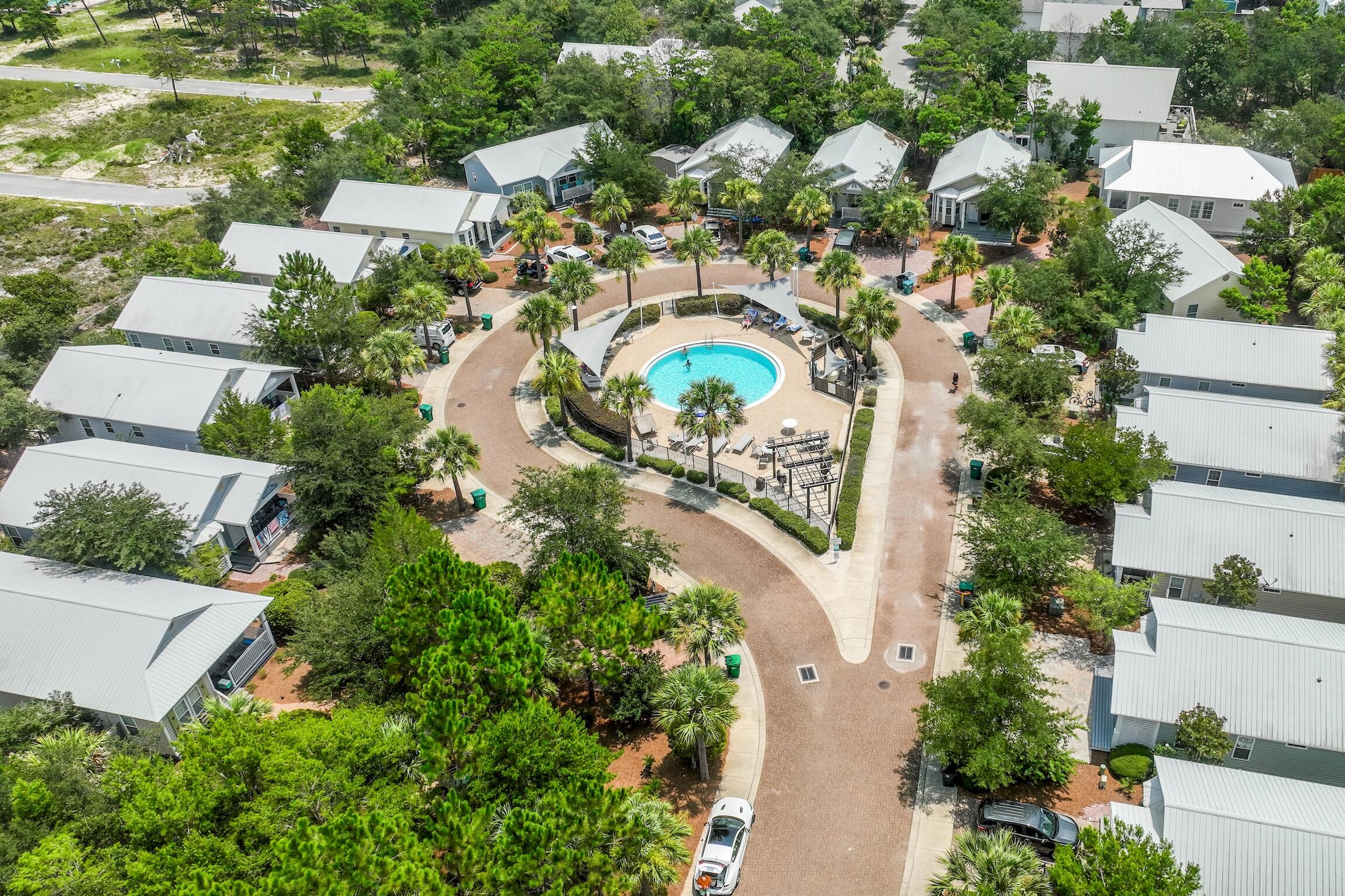 58 Gulf Cove Court Santa Rosa Beach, FL 32459 - Photo 25 of 29 an aerial view of residential house with outdoor space and trees all around