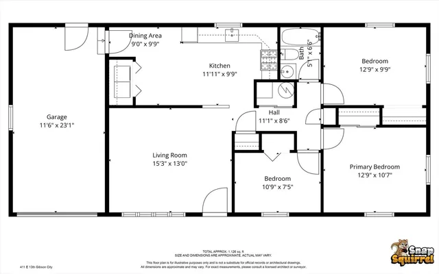 $160,000 | 411 East 13th Street, Gibson City, IL 60936