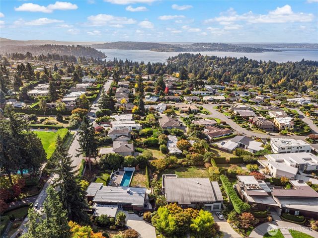an aerial view of a city with lots of residential buildings