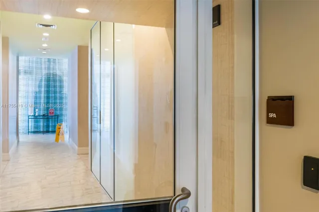 a view of a bathroom with shower