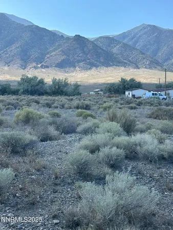 a view of a mountain with an outdoor space