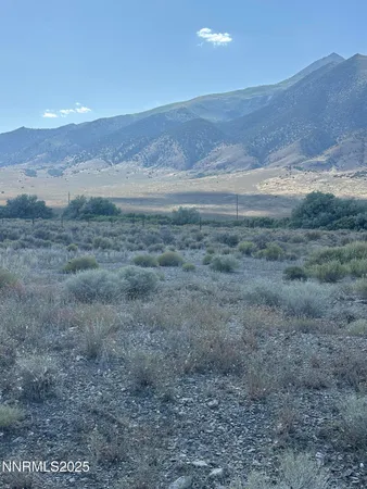 a view of an outdoor space and mountain view