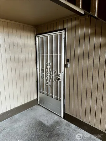 a view of front door