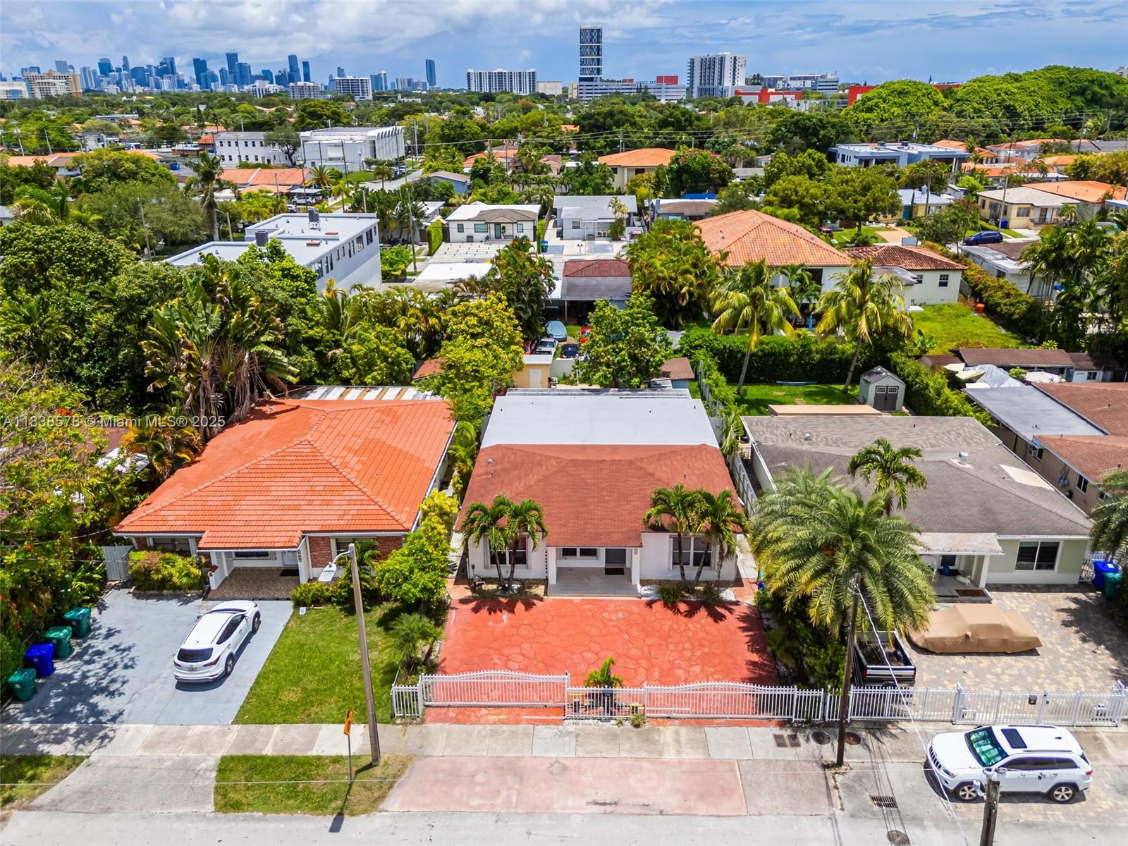 2761 Southwest 33rd Court Miami, FL 33133 - Photo 36 of 46 an aerial view of residential houses with outdoor space