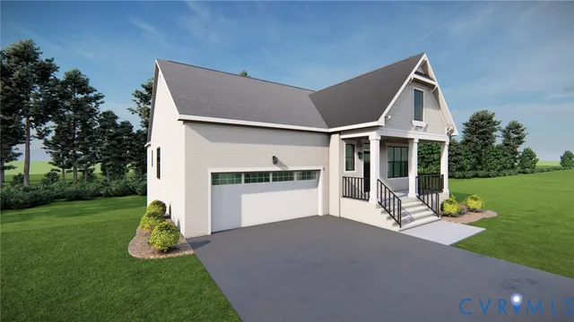 a front view of a house with a yard and porch